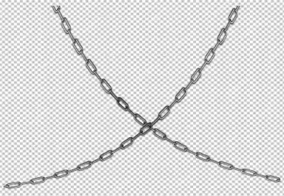 QuotShiny Metal Chains  transparent background 