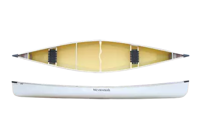 White boat side and top view
