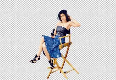 Kylie Jenner Sitting on A Big chair