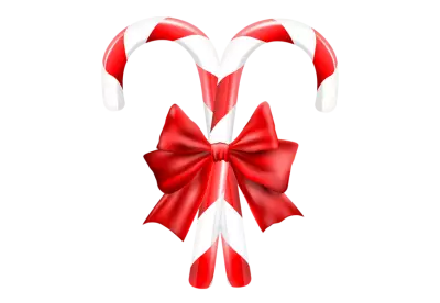 Christmas candy canes red transparent background 