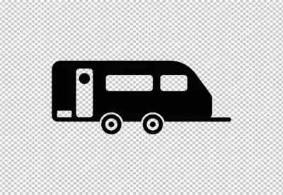 Camper van black png