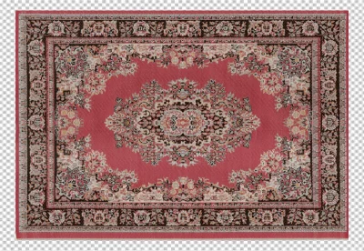 Handwoven decorative wool Turkish carpet png