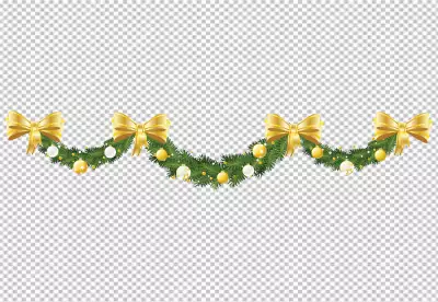 Christmas decor isolated  a transparent background PNG