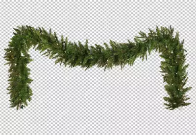 Christmas decor isolated on a transparent