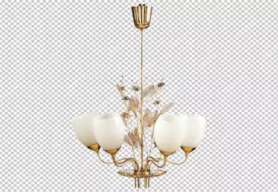 Ornate chandelier in art nouveau style