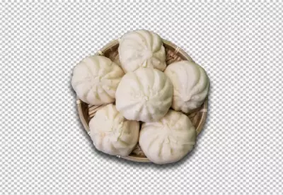 Dumplings on transparent background