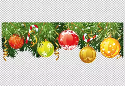 Festive holiday garland decoration