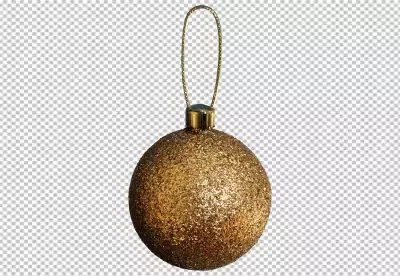 Ornament hanging in snow during christmas png