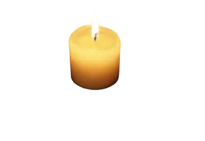 Candle isolated on transparent background