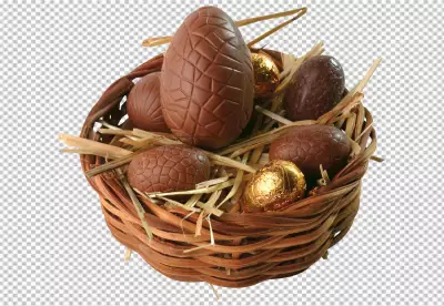 Chocolates dropping into liquid cacao PNG