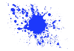 Blue blot on a white background Spots