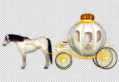 Elegant carriage illustration