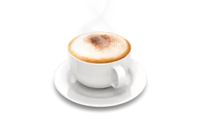Directly above shot of coffee on Transparent Background