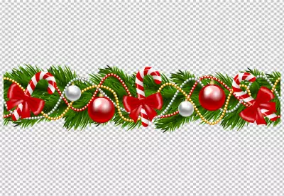 Christmas decor isolated on a transparent background PNG