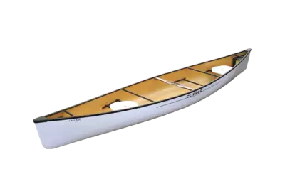 3d white wooden Boat isolated on transparent background