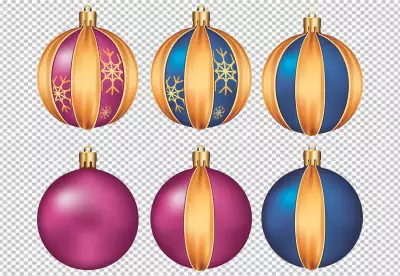 Ornament hanging in snow during