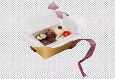 Top view on chocolate bar