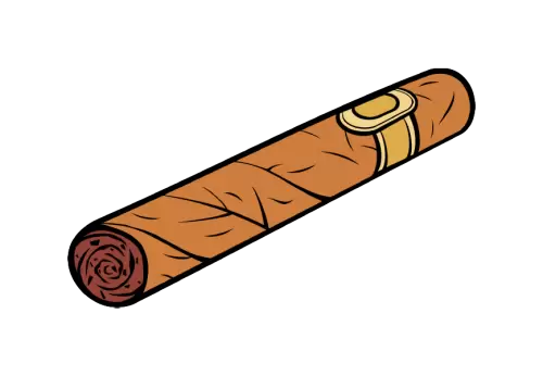 Single cigar photo with transparent background png