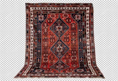 Fabric with colored shapes