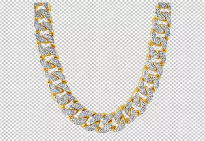 Thug Life Gold Chain Diamonds