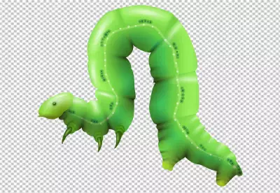 Green Caterpillar working