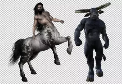 Powerful centaur transparent background 