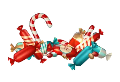 Sweet candy and lollipop seamless pattern transparent  background