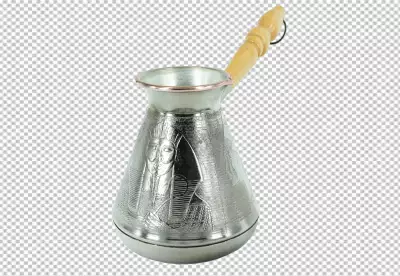 drink from copper turk boils water for coffee on small fire in cezve coffee turk made of organic copper cezve to kitchen copper turk for real gourmet coffee at cezve