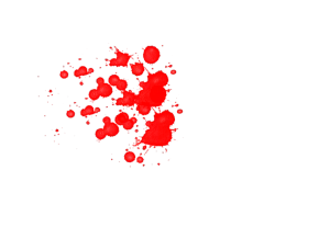 Red blood splash PNG