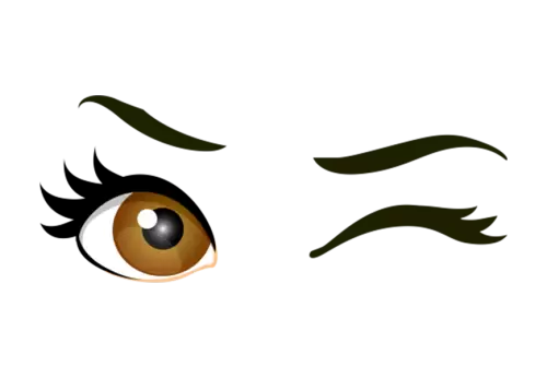 Pair of eyes illustration PNG