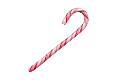 Christmas candy cane with red bow png