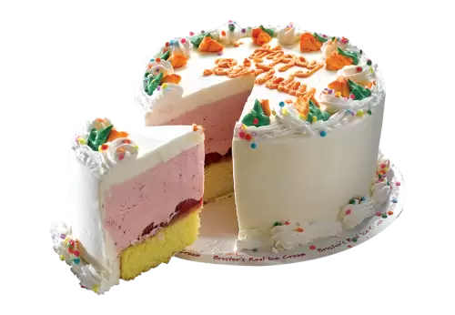 3d view of delicious looking cake with lit candles  transparent background