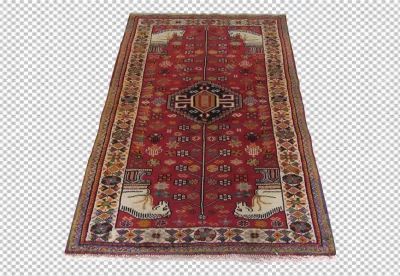 Hand woven antique Turkish carpet transparent background png