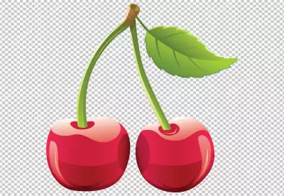 Cherry image on a PNG background