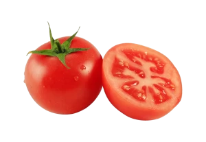A tomato and a half of it
