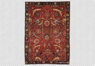 Mandala carpet  design transparent background 