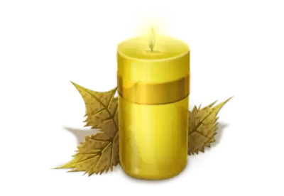 Candle isolated on PNG