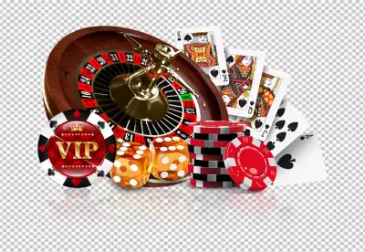 Casino concept with las Vegas icon design transparent background 
