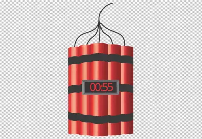 Dynamite studio isolated over transparent background