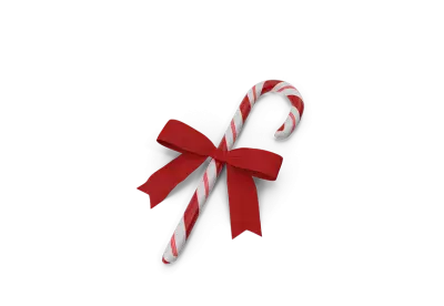 Candy cane png isolated on transparent background