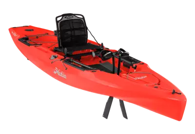 Red single sit boat png