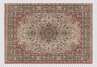 Hand woven antique Turkish carpet png