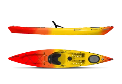 One canoe tow side view