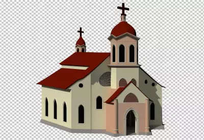 church with religious icons on the walls and windows