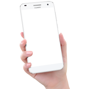 Woman Hand Holding Smartphone Huawei