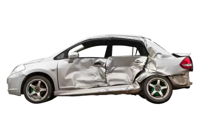 Car crash side smash