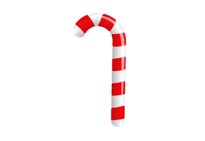 Christmas candy 3d render transparent background