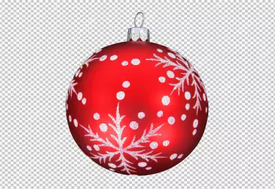 A collection of christmas ornaments including one of the ornaments has a pattern of a design png bg