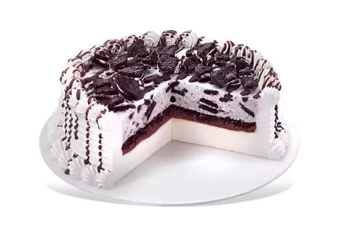 Portion of delicious cake with chocolate transparent background 