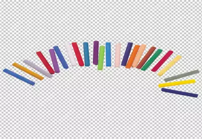Hauge chalk arc shape arrange transparent background 